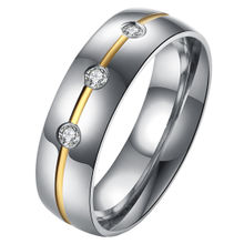 Peora 316L Stainless Steel Diamond Cut CZ Band Ring for Men Boys