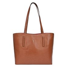 Horra Textured Everyday Carry Tote Bag Brown (L)