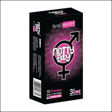 NottyBoy SexoMetry 3 In One Multi Textured Condoms