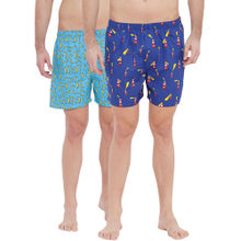 XYXX Super Combed Cotton Printed Boxers For Men (pack Of 2) - Multi-Color