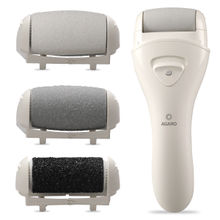 Agaro Cr3001 Callus Remover With 3 Interchangeable Head Rollers, Rechargeable, Removes Dead Skin
