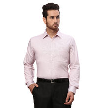Raymond Slim Fit Stripe Red Formal Shirt