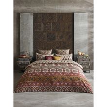 Ddecor Live Beautiful Cotton King Bedsheet & Duvet Cover with Cushion & Pillow Covers - Red