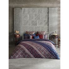 Ddecor Live Beautiful Cotton King Bedsheet & Duvet Cover with Cushion & Pillow Covers - Blue