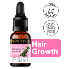 Soulflower Rosemary Essential Oil 100% Pure and Natural for Moisturising Skin, Hair Nourishment
