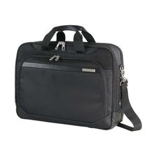 Samsonite Laptop Bag For Men Women | Vectura 39 cms Polyester Office Bag For Men | One Side Bag | Messenger Bag, Black