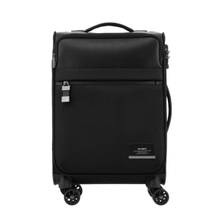 Samsonite Trolley Bag For Travel | Vestor 55 cms Cabin Luggage Trolley Bag Polyester Suitcase Laptop Bag | Office Bag for Men Women, Black