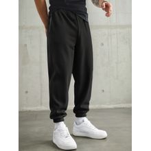 Bewakoof Men's Black Oversized Joggers