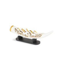 The Artment Eight Running Horses Carved In Tusk | Feng Shui Table Accent
