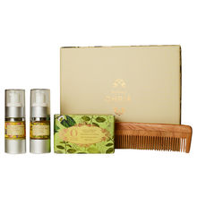Ohria Ayurveda Daily Self Care Ritual - Lotion + Face Gel + Neem Comb without Handle + Bathing Bar