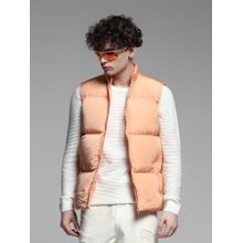 Jack & Jones Orange Polyester Regular Fit Puffer Jacket