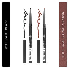 PERPAA Longwear Highly Pigmented Black & Brown Kohl Kajal Combo