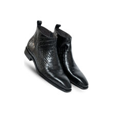 Vantier Antilia Croco Black Chukka Boots