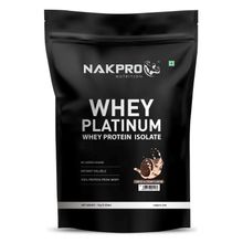 NAKPRO Platinum 100% Whey Protein Isolate Supplement Powder - Cookies & Cream Flavour