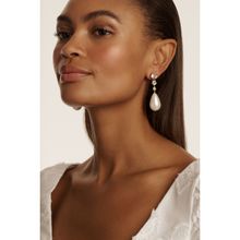 Ted Baker White Statement Crystal Bead Drop Earrings