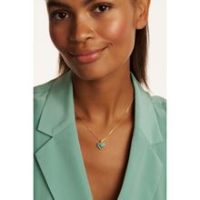 Ted Baker Turquoise Faceted Stone Heart Pendant Necklace