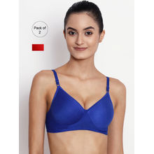 Abelino Pack Of 2 Non-wired Lightly Padded T-shirt Bras. - Multi-Color