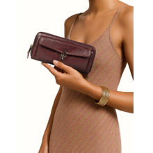 Hidesign Sterling W1 Genuine Leather Womens Maroon Wallet