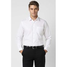 Peter England Men White Slim Fit Formal Shirt