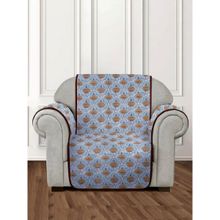 Rajasthan Decor Quilted Floral 1 Seater Cotton Sofa Cover