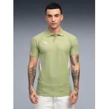 Puma Teamevostripe Men's Football Polo T-Shirt - Green