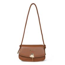 Pelle Luxur Stylish Mid Brown Sling Bag for Women (S)