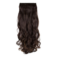 Stasia Street 30 Clip-In Beach Wavy Korean Fibre Hair Extensions Length & Volume Reusable MixBrown