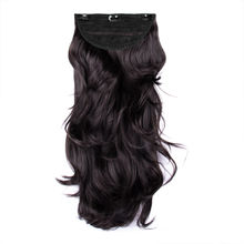 Stasia Street 18 Clip-In OutCurl Korean Fibre Hair Extensions Length& Volume Reusable Dark Brown