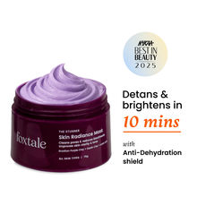Foxtale De-Tan Skin Radiance Mask, With Lactic Acid, Brazilian Purple Clay & Kaolin Clay