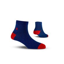 SockSoho Regal Edition Ankle Length Men Cotton Socks - Blue