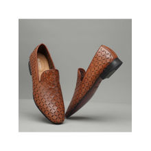 Ruosh Men Detailed Formal Slip On Shoes Tan