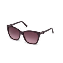 Swarovski Sunglasses Cat-Eye Sunglasses with Gradient Or Mirror Violet Lens for Women