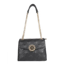 ESBEDA Black Color Quilted Chain Handbag For Women (M)