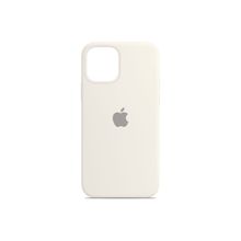 Treemoda White Solid Silicone Apple iPhone 13 Back Case 6.1 (Inch)