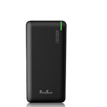PunnkFunnk Slim91 10000mAh Power Bank with 2 Output Ports, 10W Fast Charging (Black)
