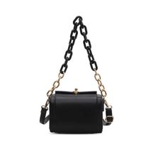 Inkmilan Black Box Chain Handbag for Women