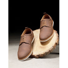Bata Men Casual Derbies Brown
