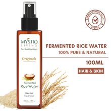 Mystiq Living Fermented Rice Water Face Toner Spray For Korean Glass Skin