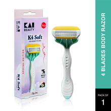 Kai K4 Soft 4-Blade Reusable Razor for Women with Sensitive Skin