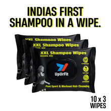UpUrFit XXL Shampoo Wipes - Rinse Free Shampoo in a Wipe (30 Wipes)