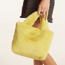 MIXT by Nykaa Fashion Yellow Soft Fur Handbag