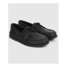 SPERRY Top-Sider Men A/O Leather Black Boat Shoes