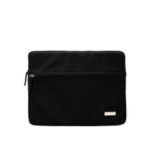 Joon Blu Unisex Minimal Black Laptop Sleeve Fit Upto 14 Inch Laptop- Black (M)
