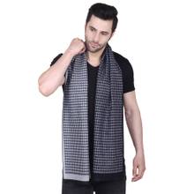 CAZZANO Men Printed Woolen Navy Scarf