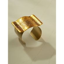 Bijoux by Priya Chandna This Simple Edgy And Statement-Making With Gold Foil Cuff