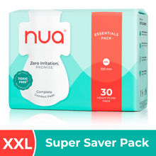 Nua Complete Comfort Heavy Flow Sanitary Pads - Pack of 30 XXL