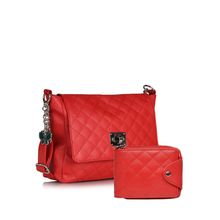 Butterflies Women's Handbag and Wallet Combos(Red)(BNS WB0239) (1)