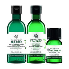 The Body Shop Tea Tree Facial Wash, Toner & Oil Combo