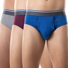 GLOOT Anti Odor Cotton Tencel Cooling Brief Maroon - GLUCTOEBR01