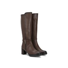 Delize Brown Women High Heel Casual Boots